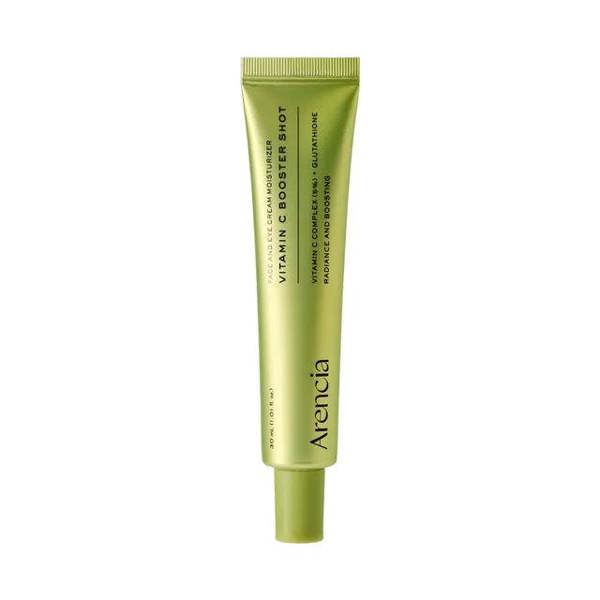 Arencia Vitamin C Booster Shot 30ml – Stabilized Korean Vitamin C serum for advanced brightening and glow available at Atelier De Glow UK.