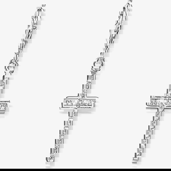 THOMAS SABO Silver Cubic Zirconia Cross Charm 0049-051-14