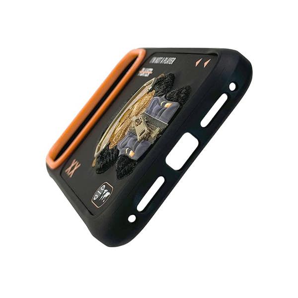 Nimmy Friends Nimmy Cool & Cute 2.0 Gorilla Case with MagSafe for iPhone 17 Pro Max 6.9" Black Orange - N-KMLL-IP17-PRO-MAX-016