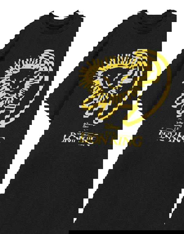 Disney Unisex Black Lion King Adults Short Sleeved T-Shirt