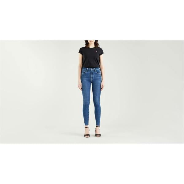 Levis Womens/Ladies Mile High Cotton Blend Super Skinny Jeans - Denim - 