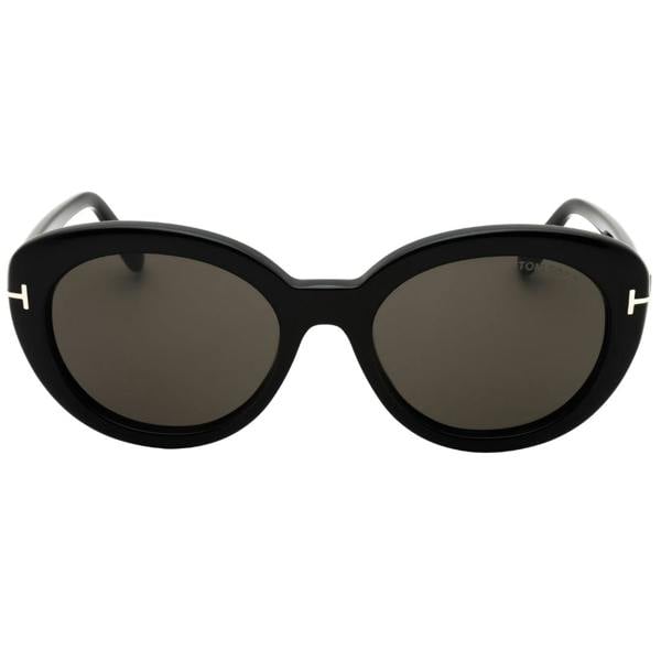 Tom Ford Ft1009 01A Shiny Black  / Smoke Sunglasses Female 55X19X140 One Size