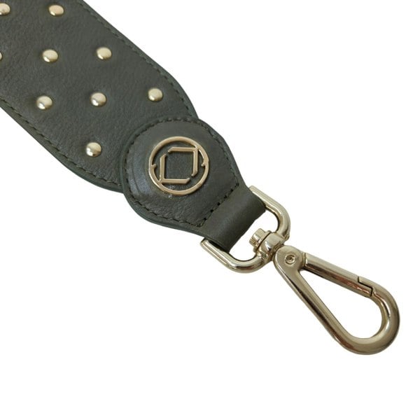 KeriKit England Stevie Studded Olive + Gold