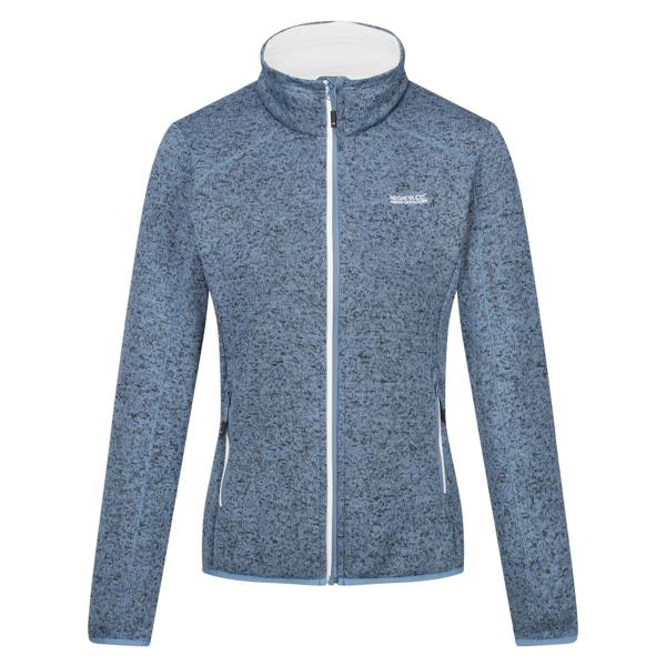 Regatta Womens/Ladies Newhill Marl Full Zip Fleece Jacket - Coronet Blue/White - 