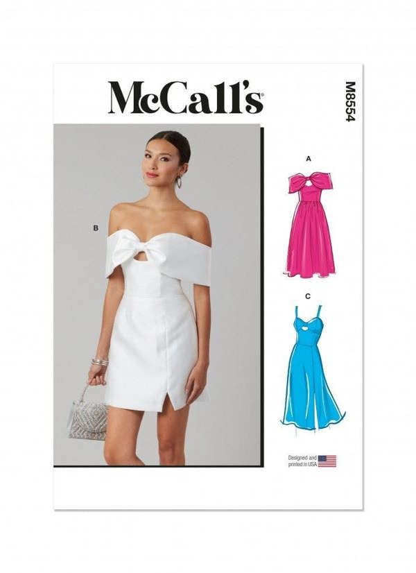 McCalls 8554 Paper Sewing Pattern – Women's Dress, Intermediate