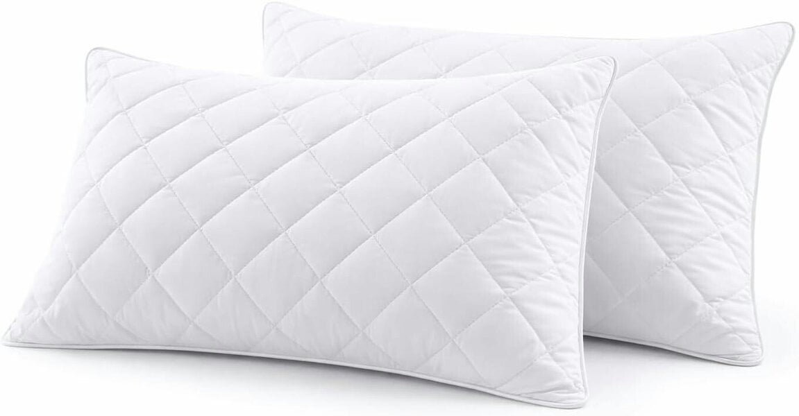 Night Zone Quilted Pillows – Soft Hollow Fibre Hotel Quality Bed Pillows