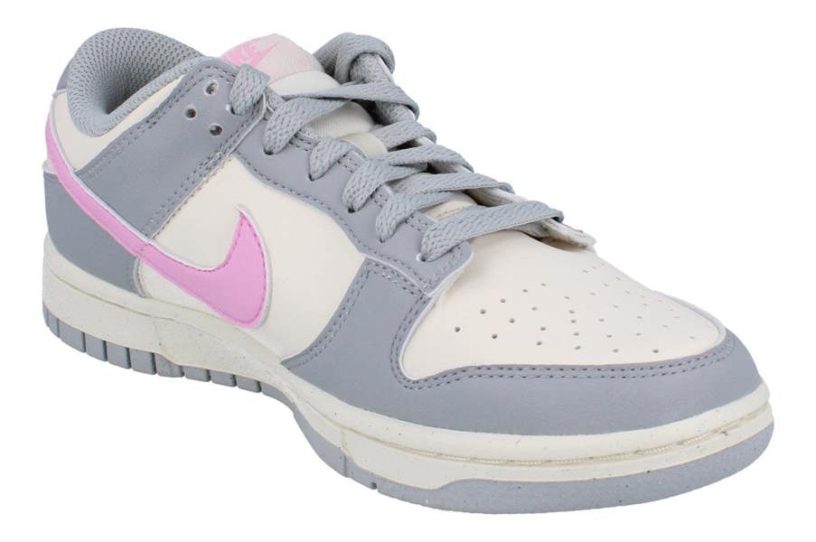 Nike Womens Dunk Low Next Nature Womens Trainers Dd1873 Sneakers Shoes  002 - Light Smoke Grey Pink Rise 002 - Photo 3