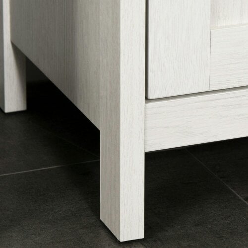Wyld Haus Salata Tall Freestanding Bathroom Storage Cabinet With Open Shelves And Adjustable Interior Antique White