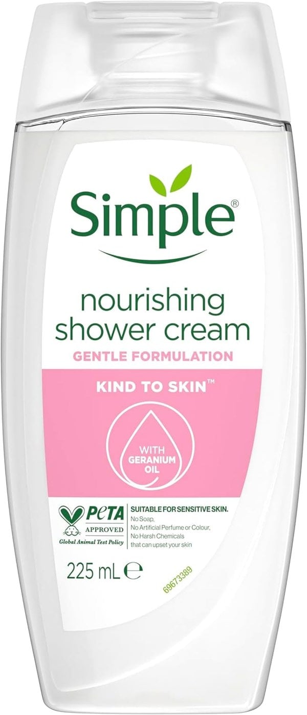 Simple Nourishing Shower Cream 225ml Pack of 6