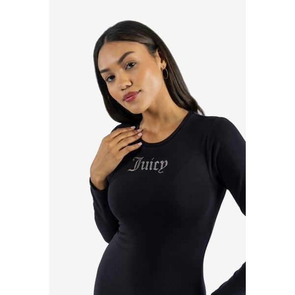 Juicy Couture Dizzie Modal Women's Black Casual Dress