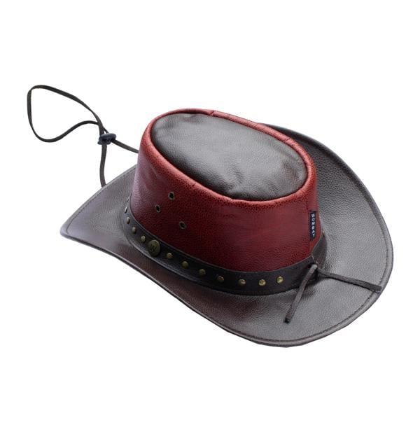 Wombat Leather The Waratah Premium Leather Cowboy Hat