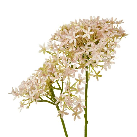 Wyld Haus Set of 3 Artificial Flowers Pink Crown Hydrangea Stems