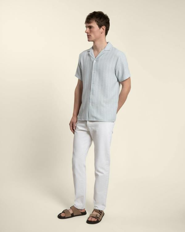Larsson & Co Twill Textured Short Sleeve Shirt
