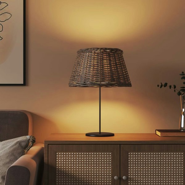 Berkfield Lamp Shade Brown �_�”�_50x30 cm Wicker