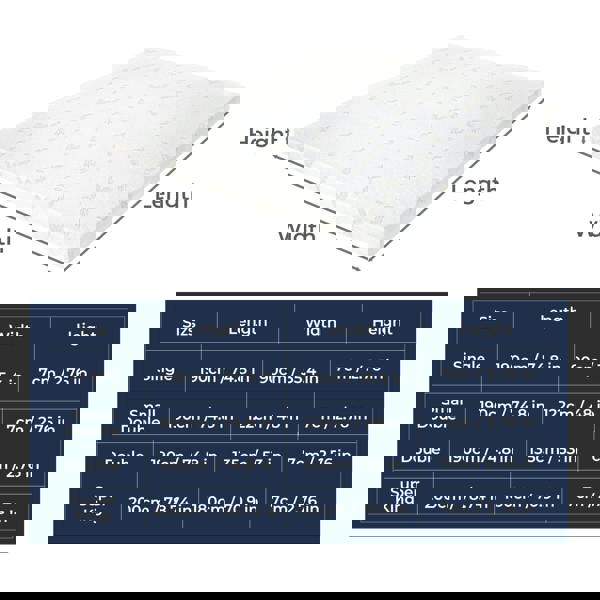 Lavio Memory Foam Mattress Topper 7cm Single Double Dual Layer Washable Non Slip