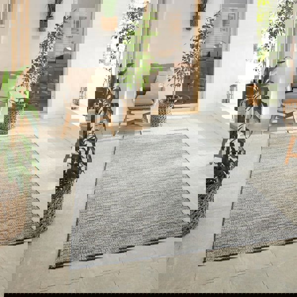 Mèlange Reversible Indoor & Outdoor Grey Rug