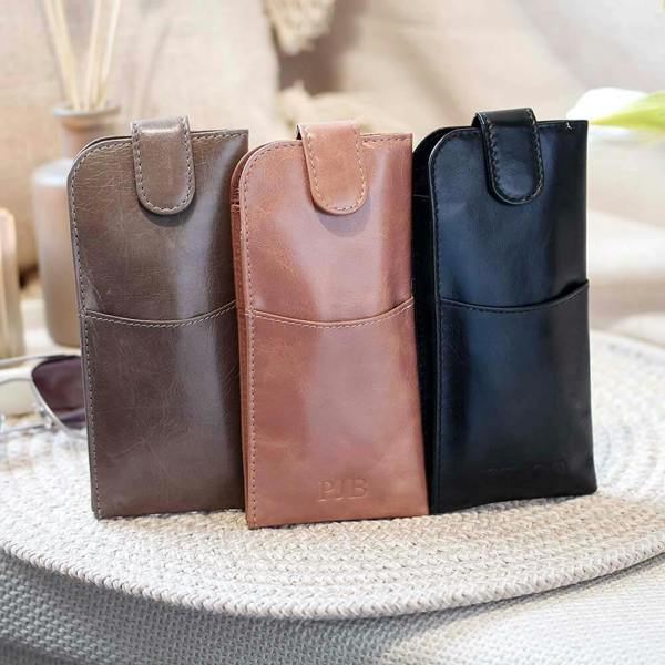 PRIMEHIDE Soft Leather Glasses Case