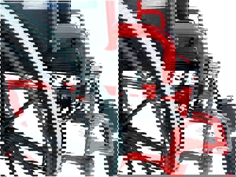 Aidapt Self propelled steel wheelchair Red