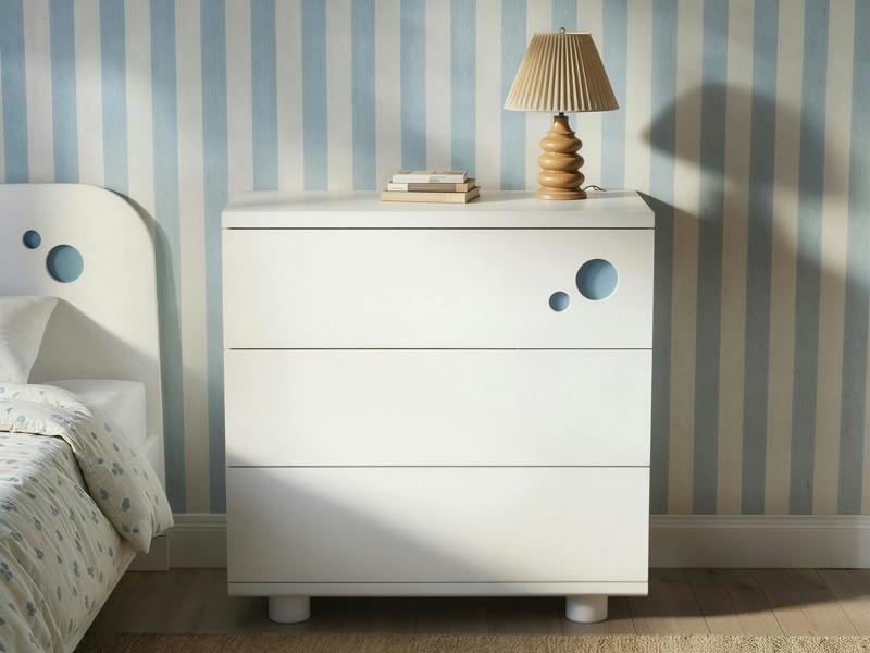 Livana 3 Drawer Chest White