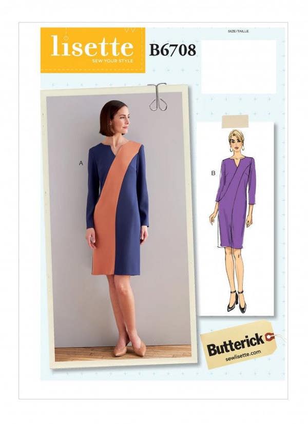 Butterick Sewing Pattern 6708, Dresses for Women, A5 (6-8-10-12-14) - Intermediate