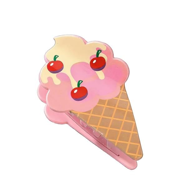Gold Trip Cherry Ice Cream Claw Clip