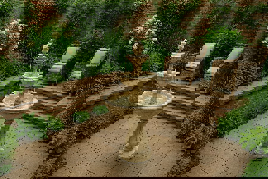 MDA Designs Aruna Elegant 3-Tier Outdoor Water Fountain Self-Contained Stunning Garden Feature with Cascading Waterfall