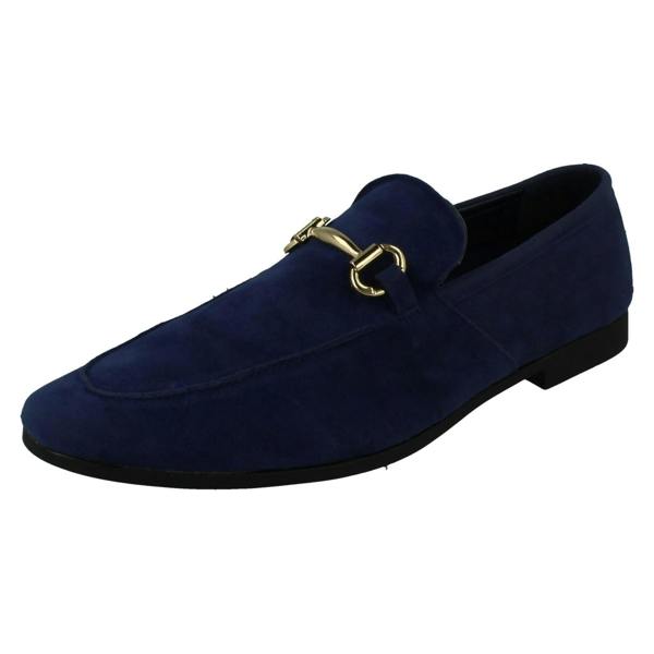 Thomas Blunt Mens Thomas Blunt Slip On Loafer Shoes With Metal Trim A1133
