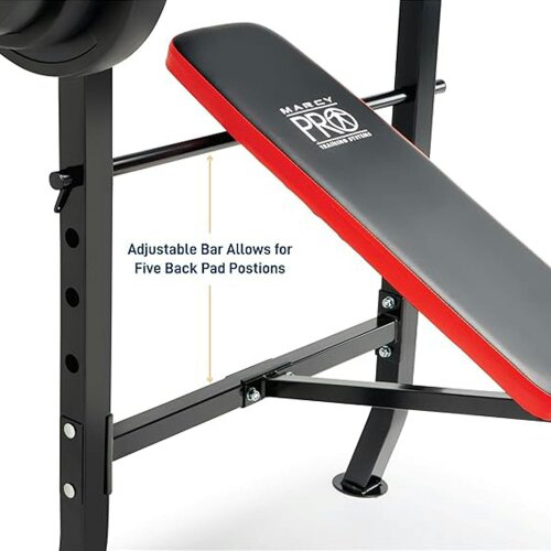 Marcy PM2084 Weight Bench & 45kg Weights Leg Developer