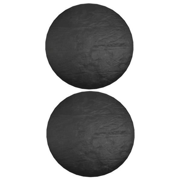 Berkfield Garden Furniture Covers 2 pcs 6 Eyelets �_�”�_125x75 cm Round