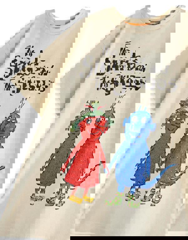 Gruffalo & Friends The Smeds and the Smoos Unisex Kids Beige Multi Character Short Sleeved T-Shirt