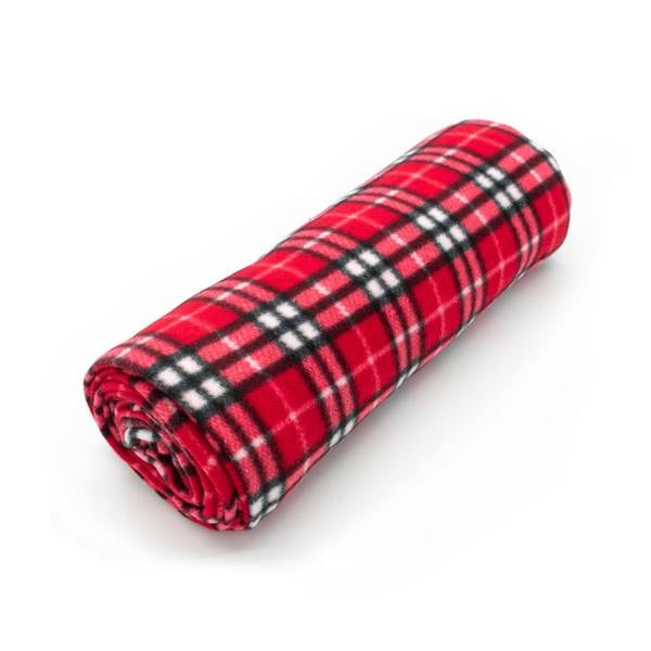 Velosso Soft Touch Cosy Fleece Blanket, Red Fabric Printed Throw, Machine Washable