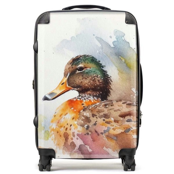 Warren Reed Mallard Watercolour Suitcase