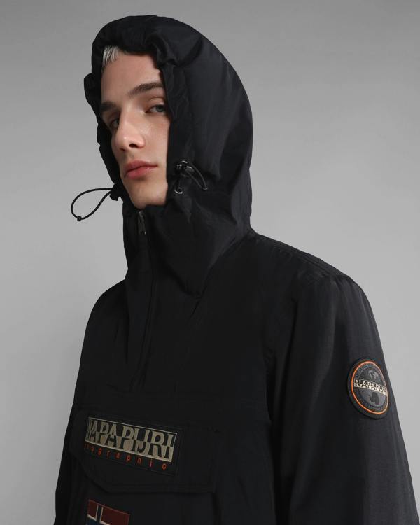 Napapijri Rainforest Winter 3 Mens Hooded Anorak - Black 041