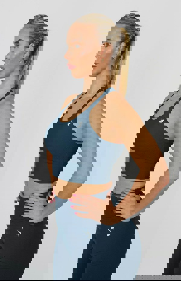 V3 Apparel Form Seamless Strappy Sports Bra - Deep Turquoise