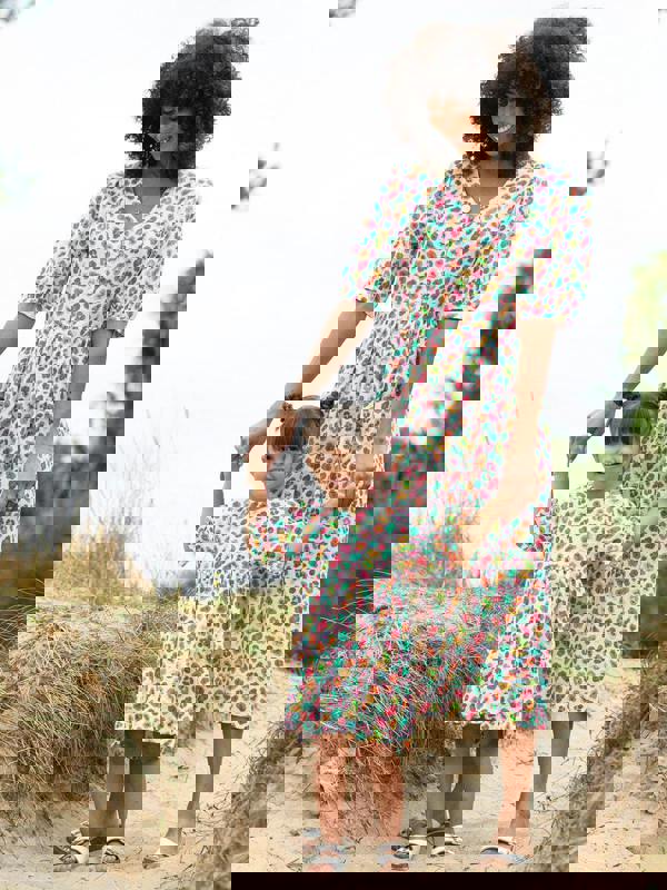 Kite Womens Organic Worgret Muslin Dress Wild And Free