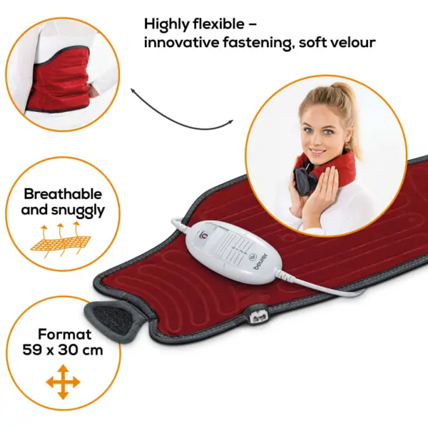 Beurer HK55 EasyFix Heat Pad with Turbo