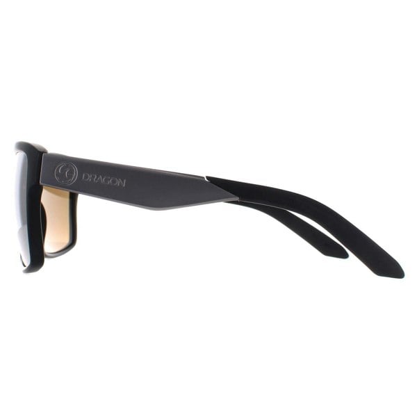 Dragon Sunglasses Space 41443-002 Matte Black Lumlens Silver Ionized