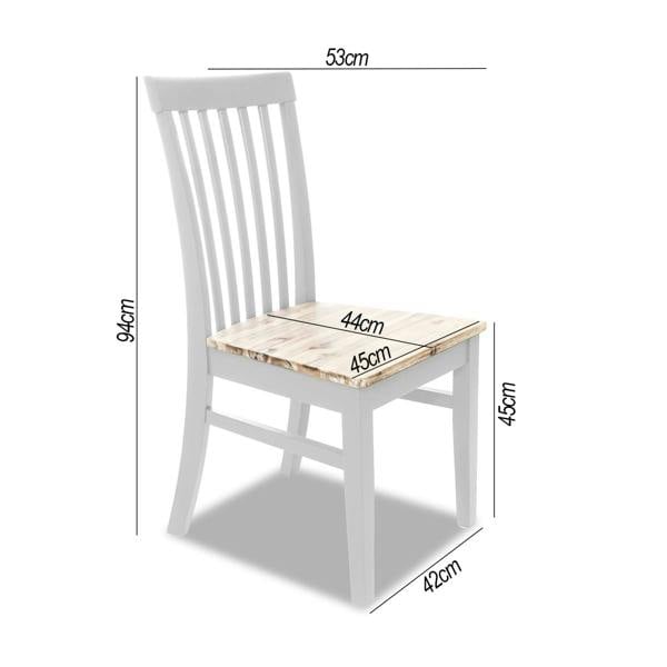 Statement Furniture Florence Wooden Dining Chair with Acacia Wood Seat
