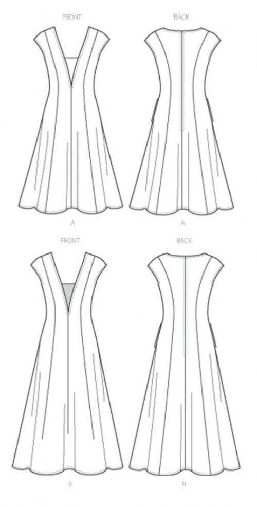 Vogue Sewing Pattern 9292, Dresses for Women, All Sizes in One Envelope - Easy