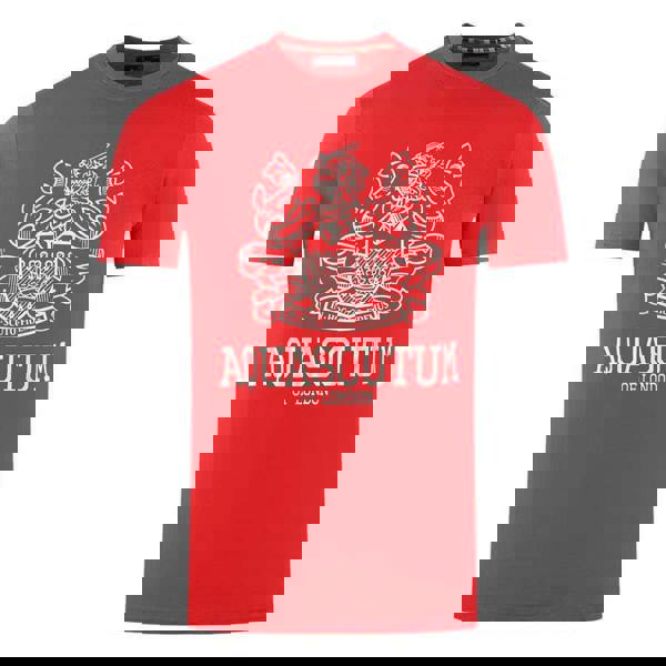 Aquascutum Mens London Aldis T-Shirt - Red - 