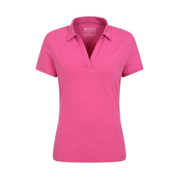 Mountain Warehouse Women's UV Protection Polo Shirt - Bright Pink