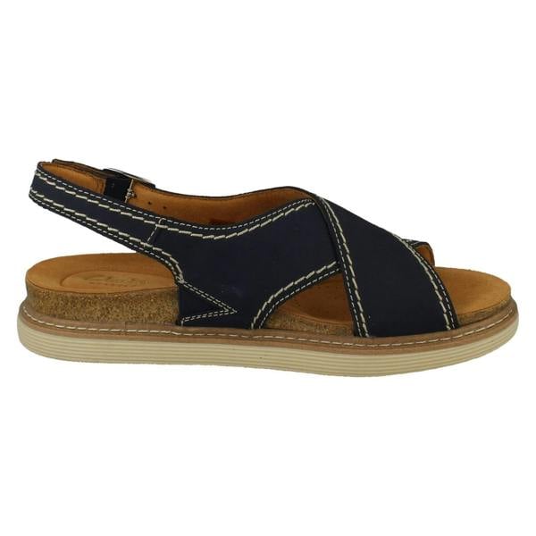 Clarks Ladies Clarks Flat Buckle Fastening Summer Sandals Arwell Sling