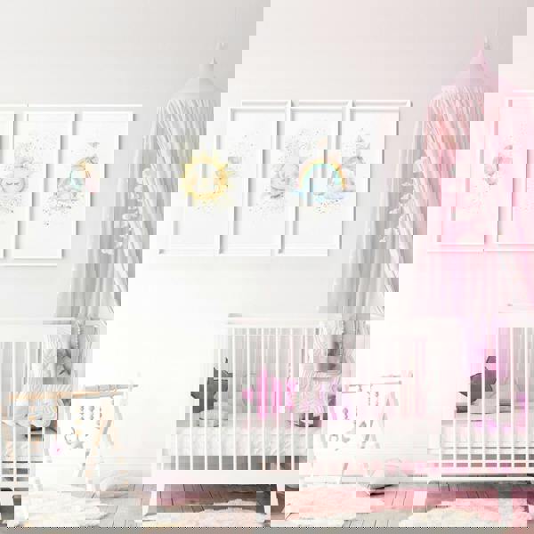 Nursery Rainbow Decor | Set of 3 wall art prints