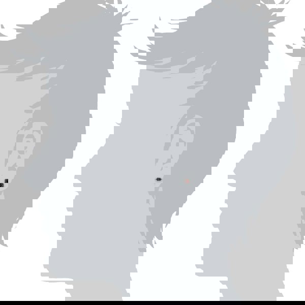 214E731505925 Floral Round Garnet & Marcasite Cluster Stud Earrings in 925 Sterling Silver 3