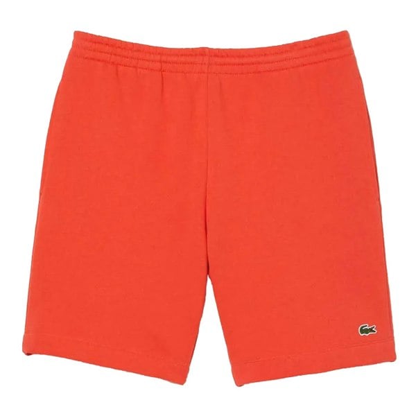 Lacoste Mens Fleece Regular Shorts - Orange