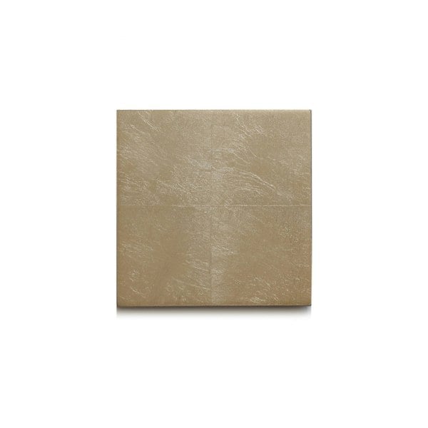 Silver Leaf Chic Matte Coaster Champagne - Posh Trading Company  - Interior furnishings london