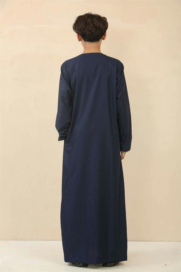 Infinity Leather Kid's Boys Omani Eid Thobe  Saudi Emirati Jubba Robe