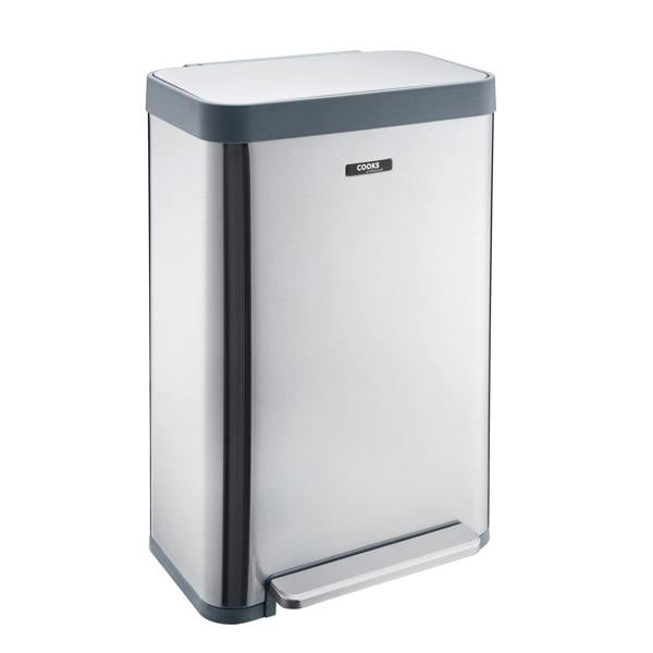 Cooks Professional XL Pedal Bin 65L | Silver