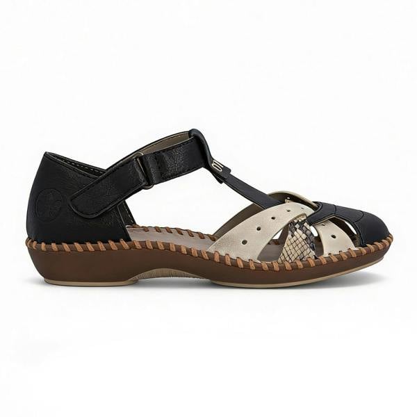 Rieker Rieker DESIDERIA Womens T-strap Sandals Black