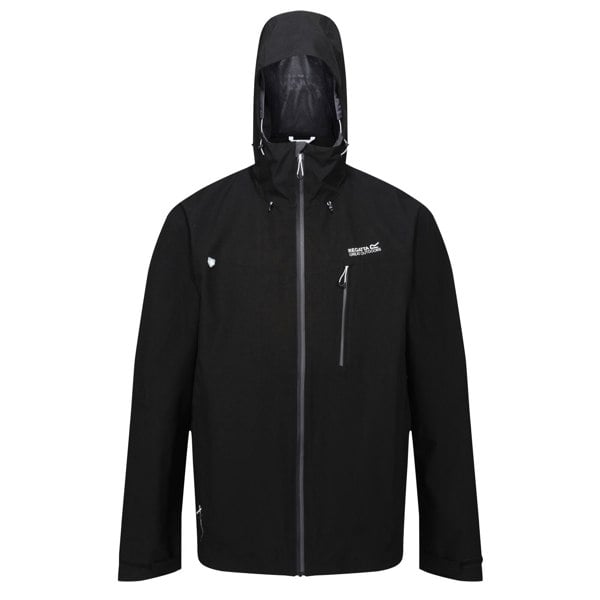 Regatta Men's Birchdale Waterproof Hooded Jacket - Black/Magnet